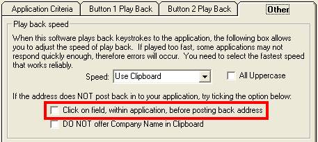 Postcode Desktop Software Problems